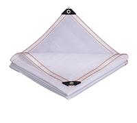 QIAOH Filet Ombrage Blanc 3x7m, Toile D'ombrage Serre, 8 -pin, Taux D'ombrage De 90%, Résistance À La Déchirure, Respirant, Coupe-Vent, Résistant Aux UV
