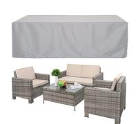 QIAOH Housse De Protection pour Mobilier De Jardin 190x135x90cm, Housse Salon De Jardin ExtéRieur ImperméAble, Protection pour Mobilier De Jardin Rectangulaire, Meubles Couverture De Jardin