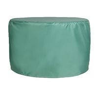 QIAOH Housse Salon De Jardin Ronde 128 x 71 cm, Housse De Protection Table Ronde De Jardin, 420d Oxford Bache Table Jardin Ronde,Tissu Oxford 420d Housse De Protection pour Table Ronde