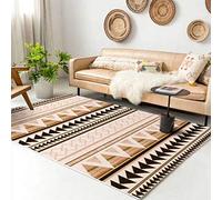 QIAOH Tapis De Salon Shaggy 80x120cm, Moquette Chambre Adulte, Descente De Lit Antiderapante, Tapis Chambre a Coucher Grand Tapis De Salon Anti-dérapant, Moelleux