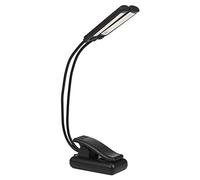Qiaohome Lampe LED à clipser pour pupitre - Pas de scintillement, entièrement réglable, 6 niveaux de luminosité - Convient également pour la lecture de livres, orchestre, mixage, DJ