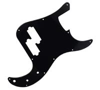Qiaohome Pickguard de basse à 11 trous noir avec une seule couche protectrice de médiators pour 4 cordes accessoires standard américains/