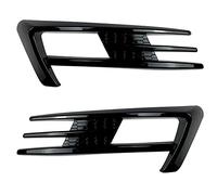 Qiaohome Pour Golf 7 MK7 2014 2015 2016 2017 Pare-chocs Avant Feux de Brouillard Grille Couverture Sourcils Garniture Noir Brillant