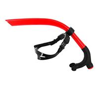 Qiaohome Tube de respiration avant de natation en silicone Entraînement de plongée Adulte Snorkeling Tube de plongée Natation Équipement de plongée Rouge
