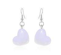 QIAOLEHUI Boucles d'oreilles pendantes légères faites à la main en forme de cœur pour la Saint-Valentin, la fête des mères, un cadeau d'anniversaire pour femme, Résine, Pas de gemme