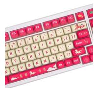 QIAOLIDA 128Key Good luck in the Year of Keycap Profile PBT Heat Sublimation Keycaps for Mechanical Keycaps for Mechanical Keycaps