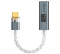 QIAOLIDA Amplificateur auditif de type C avec double puce CX31993 MAX97220 pour musique HiFi 32 bits 384 kHz et sortie 3,5 mm