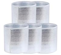 QIAOLIDA Lot de 5 housses de conteneur en aluminium à deux couches pour isolation chaude, blocage de la chaleur et sécurité hivernale