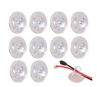 Qiaonan Lot de 10 crochets à ventouse, crochets muraux stables avec ventouse, crochets muraux transparents, charge 1 kg, 40 mm de diamètre, crochet rond pour salle de bain, salon, cuisine