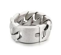 Qiaonitu Bracelet gourmette pour homme en acier inoxydable argenté doré 31 mm, 24cm, Acier inoxydable, Pas de gemme