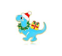 QIAOQI Femmes Broches Mignon Dinosaure Robe De Noël Pull Châle Cardigan Fête Décoratif Amitié Présent (# 1)