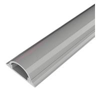 QiaoRong Cache Cable Autocollant Passe Cable Sol et Mur Cache-Câbles à Peindre Goulotte Electrique Idéal pour Les Zones à Fort Passage et Les Bureaux(Gray,6.7x1.7cm/2.6x0.7in)