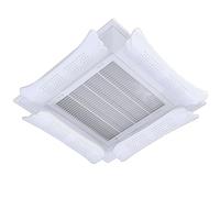 QiaoRong Déflecteur Climatisation D'aération Universel Anti-Soufflage Direct Rétractable Deflecteur Climatisation pour Cassette de Plafond, Lot de 4