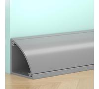 QiaoRong Passe Cable Sol Autocollant en PVC pour Angle Mural Cache Cable Passage Bureau Protège Les Câbles et Prévient Les Chutes de Câbles(Gray,2x2cm/0.8x0.8in)