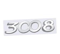 Qiaosup Autocollant EmblèMe Logo Voiture pour Peugeot 3008,Imperméable Résistant au Soleil EmblèMe Logo Voiture Remplacement Voiture Décoration Accessoires