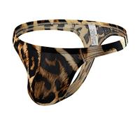 QiaTi String pour homme Léopard Sexy Sous-vêtements G String pour Tigre Tanga Hommes Thongs Slip, B#tiger, XL
