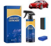 Qiawi Car Scratch Spray, Qiawi Advanced Car Quick-Acting Coating Agent Spray, 3-in-1 Protection Quick Coating Spray with Waterproof, for Auto Paint, Glass & Surface Cleaning (1 Set)