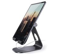 Qiawum HXC-011US Support universel pliable pour tablette de bureau compatible avec iPad Pro/Mini/Air, compatible avec les appareils mobiles et tablettes de 4 à 13" (noir)