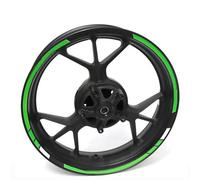 QIBBEI Autocollants décoration véhicules Autocollant Réfléchissant pour Jante De Moto, Autocollant A&VANT Et A&rrière, Ensemble Complet De Pièces pour Kawasaki ER-5 ER5(Style 7)