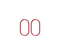 QIBBEI Autocollants Poignée Intérieure Voiture Garniture Cuvette Porte Accessoires Pour TT MK1 8N 2001-2006(Rosso)