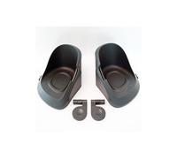 Qibbel Qibbel repose-pieds 14 cm noir 2 pièces Noir G
