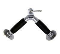 qibylift Barre de traction LAT,corde de triceps à double poignée en D entraînement musculaire,barre de pression droite rotative en forme de V pour entraînement de poids,accessoires de machine à câble