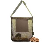 QIBZI Sacs à déchets de jardin Sac de cueillette de champignons verts, sac de nourriture en maille, sac de récolte avec boîte en maille de grande capacité, bandoulière réglable