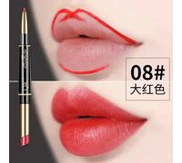 Qic-Stylo Rouge À Lèvres À Double Extrémité Chinois,Imperméable,Sans Maquillage,Tenue De Maquillage,Rendu De Documents,Tube Fin 2 En 1,Jules Liner.08.