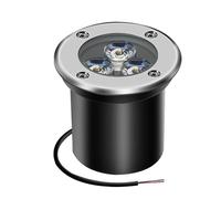 QICBYING 1/4PCS Lumières Enterrées, Lampadaire Encastré Paysager, Lumière Jardin Enterré, Éclairage Extérieur Encastré Étanche IP67 3W, pour Extérieur, Patio, Entrée De Garage(White,1PCS-24V)