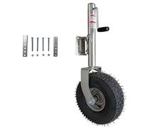 QICBYING Cric De Remorque À Roue De Plage - Cric De Remorque Pivotant, Roue Jockey Remorque Charge Lourde, Capacité De 907kg (2000 LB), Roues De 34cm, pour Bateau, Camping-Car, Yacht(B)