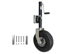 QICBYING Cric De Remorque À Roue De Plage - Cric De Remorque Pivotant, Roue Jockey Remorque Charge Lourde, Capacité De 907kg (2000 LB), Roues De 34cm, pour Bateau, Camping-Car, Yacht(A)