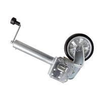 QICBYING Cric De Remorque avec Roue - Roue De Soutien Automatique, Cric De Levage Pivotant, Roues De Support en Acier Galvanisé, pour Remorques, Camping-Cars Et Caravanes