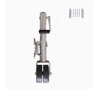 QICBYING Cric De Remorque pour Bateau À Double Roue De 6 Pouces - Cric Pivotant Boulonné Robuste De 1500 LB, Support De Roue De Support Escamotable, Accessoires pour Remorque