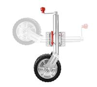 QICBYING Cric De Remorque pour Bateau De Plage - Roue Jockey Remorque, Cric Pivotant Robuste À Boulonner, Support Roue Jockey Pliante, avec Roues De 10 Pouces, pour Camping-Cars
