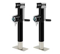 QICBYING Cric De Support De Levage De Remorque À Enroulement Latéral, Pied De Support De Remorque Robuste, Pied De Stabilisateur De Remorque Manuel avec Base Stable pour Caravane, Remorque De Bateau