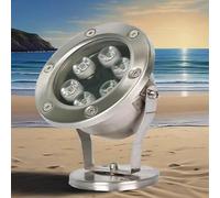 QICBYING Eclairage sous Marin - Lumière LED Submersible, Spot LED Encastrable D'extérieur, Éclairage Paysager Rotatif 12V, Éclairage De Bassin en Acier Inoxydable RVB Étanche IP68(White,36W)