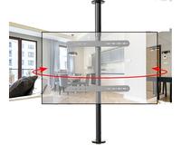 QICBYING LCD TV 360 Degrés Cadre Tournant, Support De Plafond pour Téléviseur Inclinable Et Pivotant Réglable, Cloison De Séparation Meuble TV Rotatif Base Rotative(110-135cm)