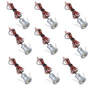 QICBYING Lot De 9 Spots Encastrés De Plafond, Projecteur LED Ultra-Mince pour Plafond DC12V IP54, pour Cuisine, Escaliers, Couloir, Éclairage À Faire Soi-même(Blue,30°)