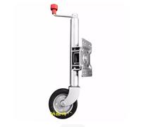 QICBYING Roue De Cric De Remorque - Roue Jockey De Remorque Automatique, Cric De Remorque Pivotant Marin Robuste, Support De Roue Jockey Pliable, Capacité 540/675 Kg, pour Remorques(6-inch Wheels)