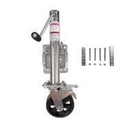 QICBYING Roue Jockey Automatique - Support Roue Jockey Pliante, Roue Jockey Remorque Charge Lourdeavec Roue De 20cm, pour Camping-Cars, Caravanes, Bateaux Et Véhicules De Loisirs(A)