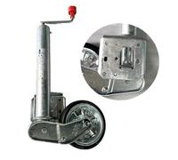 QICBYING Roue Jockey Remorque - Cric Pivotant Robuste À Boulonner, Roue De Guidage De Cric De Remorque De 20cm, Roue De Cavalier en Acier Galvanisé, pour Caravanes, Remorques À Chevaux