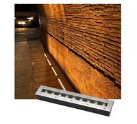 QICBYING Spot Extérieur Rectangulaire Encastrable - Éclairage Paysager À LED Au Sol, Spots De Jardin Enterrés Étanches IP65, Spot De Sol À LED AC85-265V, Éclairage Extérieur(Yellow,24w)