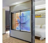 QICBYING Support De Sol avec Cadre Rotatif pour Téléviseur LCD À 360 Degrés - Meuble TV Suspendu - Support Rotatif pour Cloison De Séparation, Base Rotative pour Meuble TV Rotatif (Size : 850-1095mm)