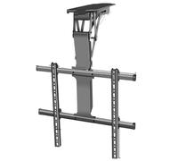 QICBYING Support TV Motorisé, Système De Levage De Télévision Escamotable Dissimulé, Téléviseurs Rabattables De 0 À 85°, Support TV Plafond Réglable, pour Téléviseurs De 32 À 70 Pouces