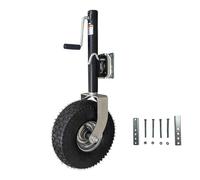 QICBYING Vérin D'attelage Pivotant Robuste À Boulonner - Roue De Soutien Automatique, Roue De Vérin De Remorque De 34cm, Cric pour Remorque De Bateau De Plage, Capacité De 907kg(A)