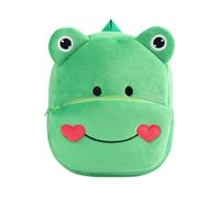 Qichenx Sac à Dos Enfant 1-5 Ans - Mignon Peluche Animaux Sac à Dos 3D pour Garderie & Voyagee, Léger et Respirant (Grenouille)