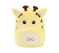 Qichenx Sac à Dos Enfant 1-5 Ans - Mignon Peluche Animaux Sac à Dos 3D pour Garderie & Voyagee, Léger et Respirant (Girafe)