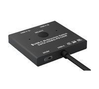 Qichill Commutateur KVM USB C Bidirectionnel 8K Splitter USB3.1 Type-C pour Vidéo 8K A 30Hz 4K A 120Hz PD 100W 10Gbps