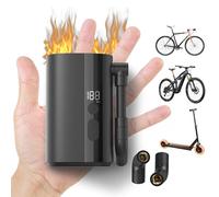 QiCYCLE Mini Fabriqué par Xiaomi Eco-Chain, Pompe à Vélo Électrique 150PSI, Adaptateur de Valve 2 en 1, Compresseur à Air Portatif 5000mAh, Gonfleur Velo Portable, pour Vélo
