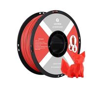 QIDI TECH Filament ABS Rapido 1.75mm, Filament Imprimante 3D ABS Bobine de 1kg (2.2lbs), Adapté à l'impression à Grande Vitesse, Convient à la Plupart des Imprimantes 3D FDM, Très Résistant, Rouge